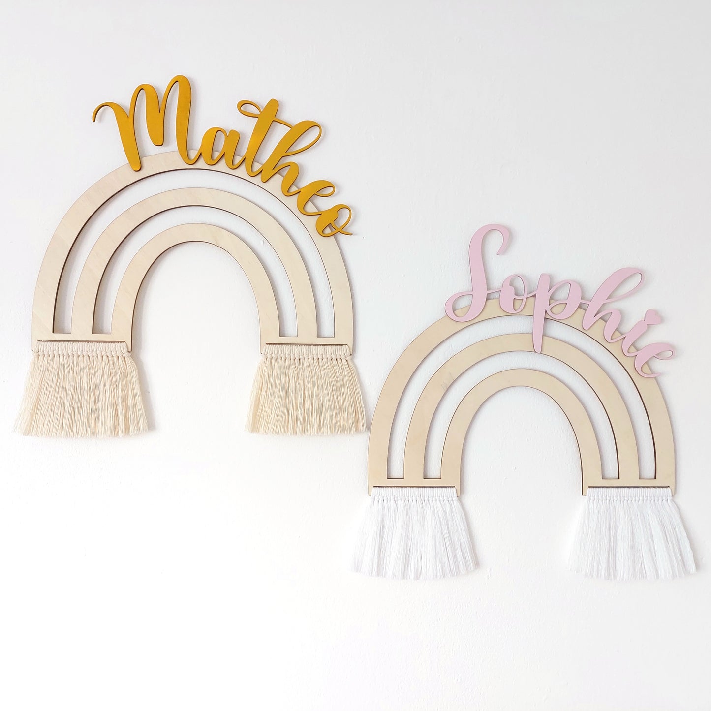 Namensschild Regenbogen