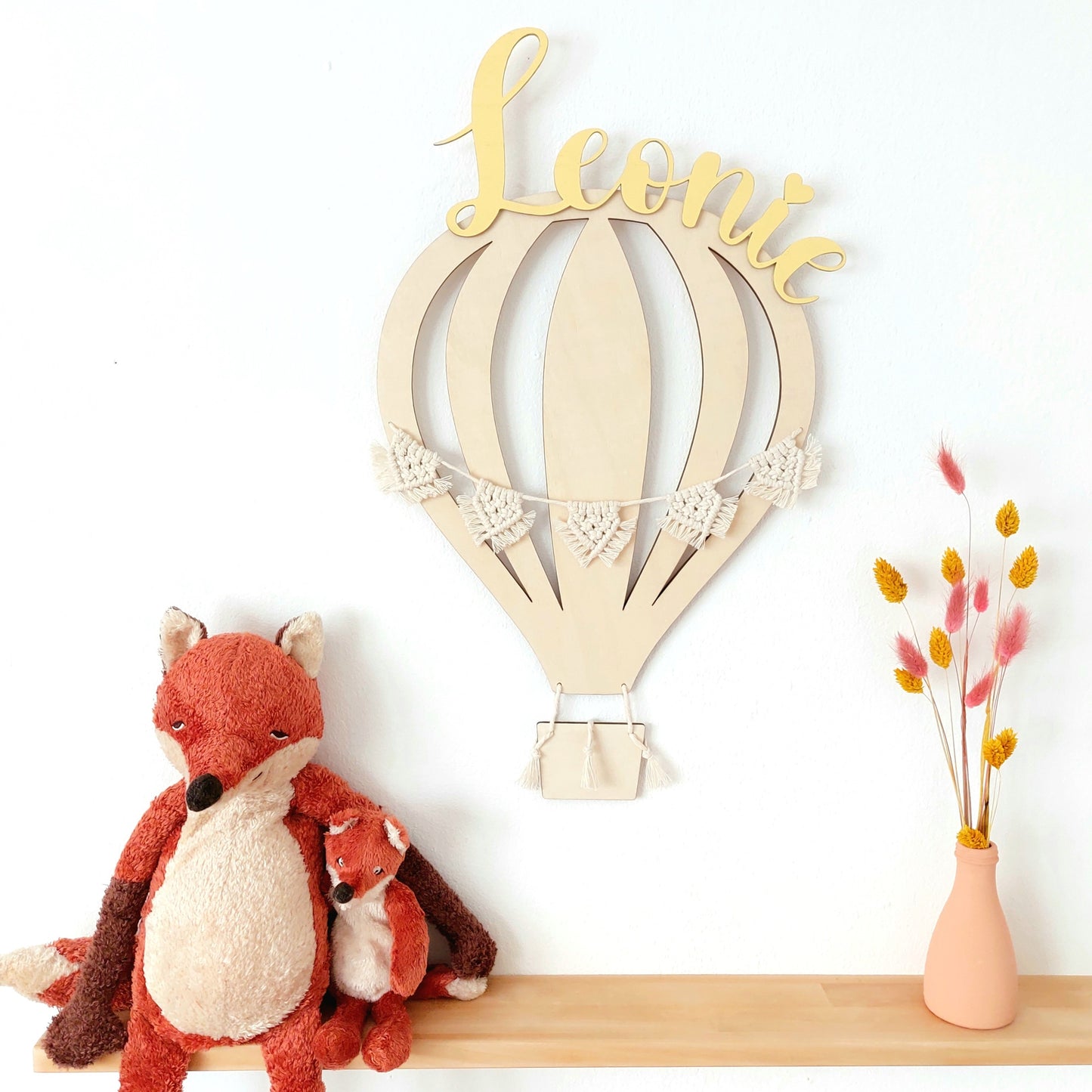 Namensschild Heißluftballon