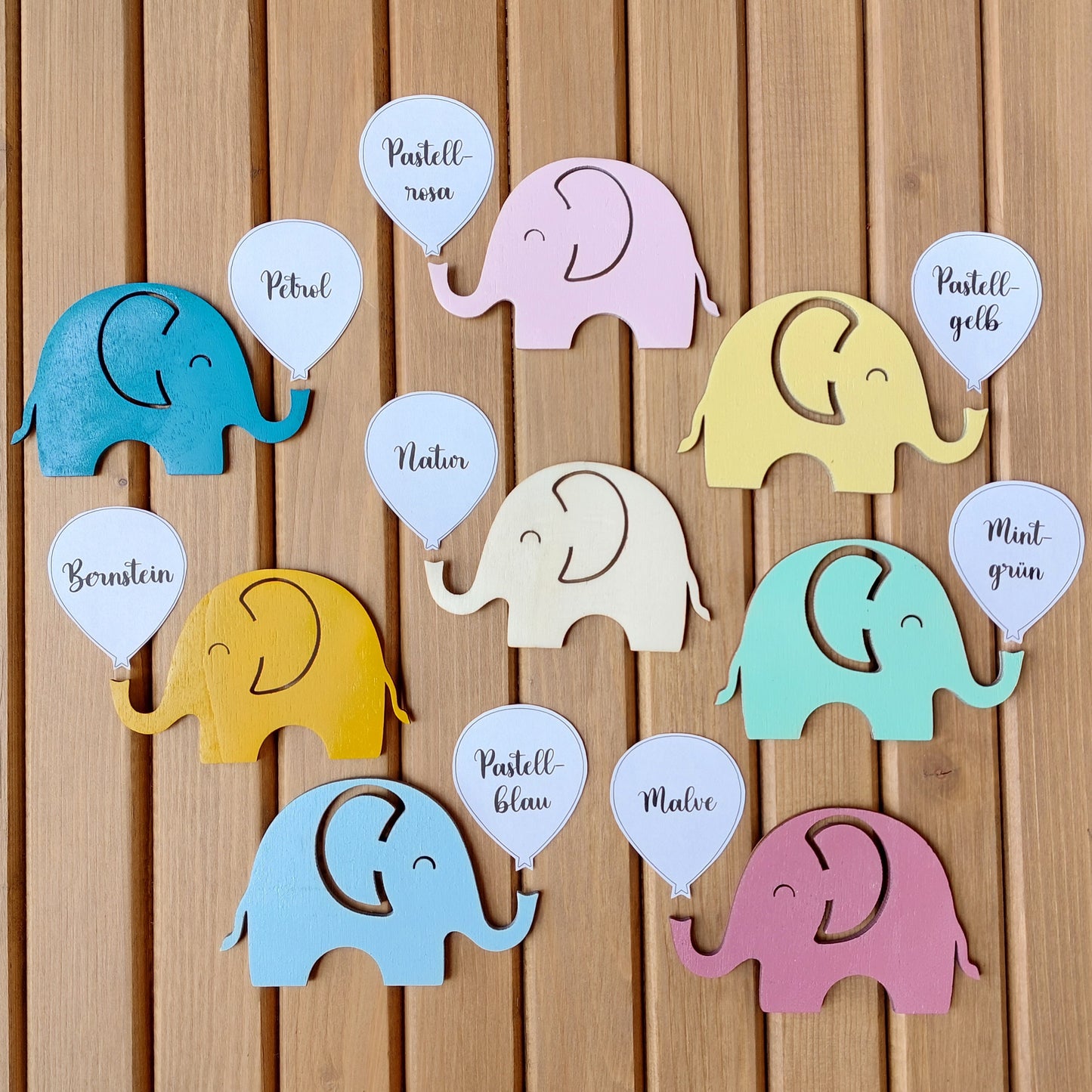 Namensschild Regenbogen