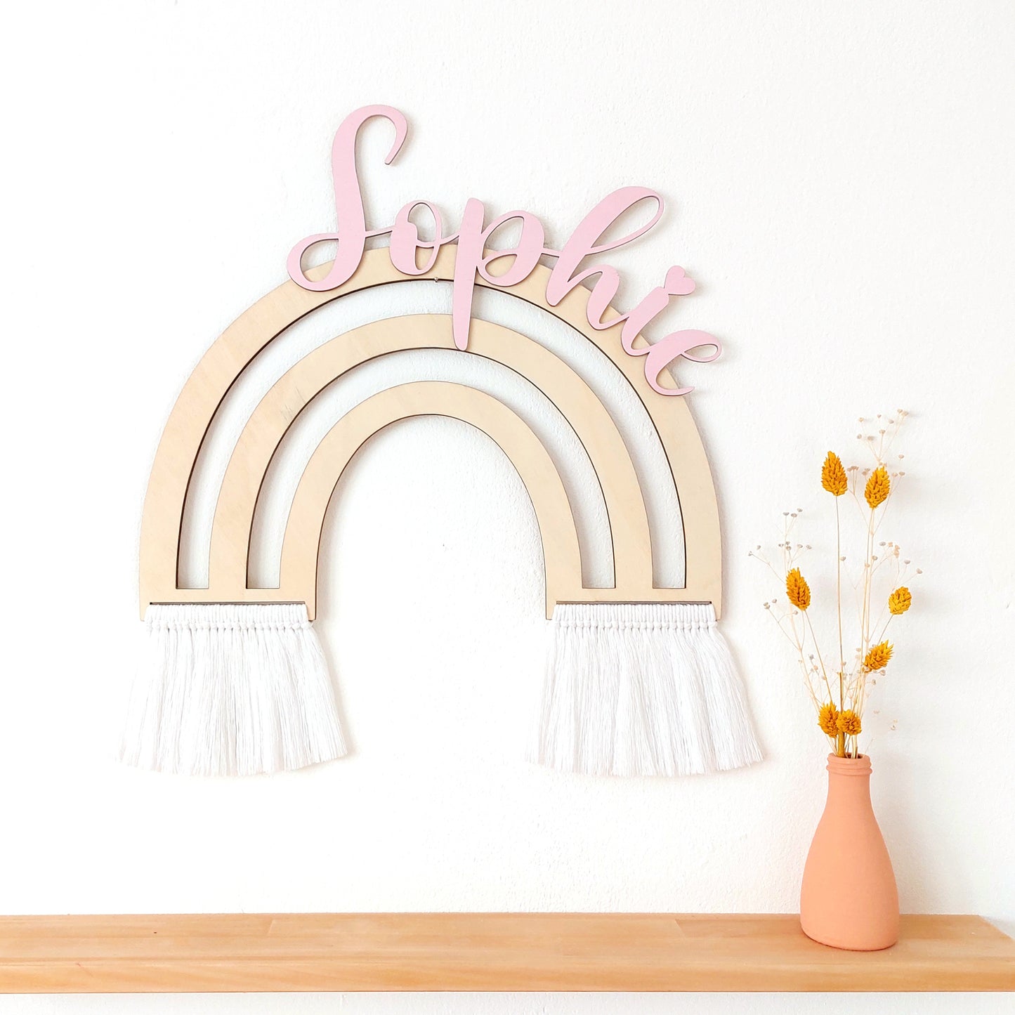 Namensschild Regenbogen