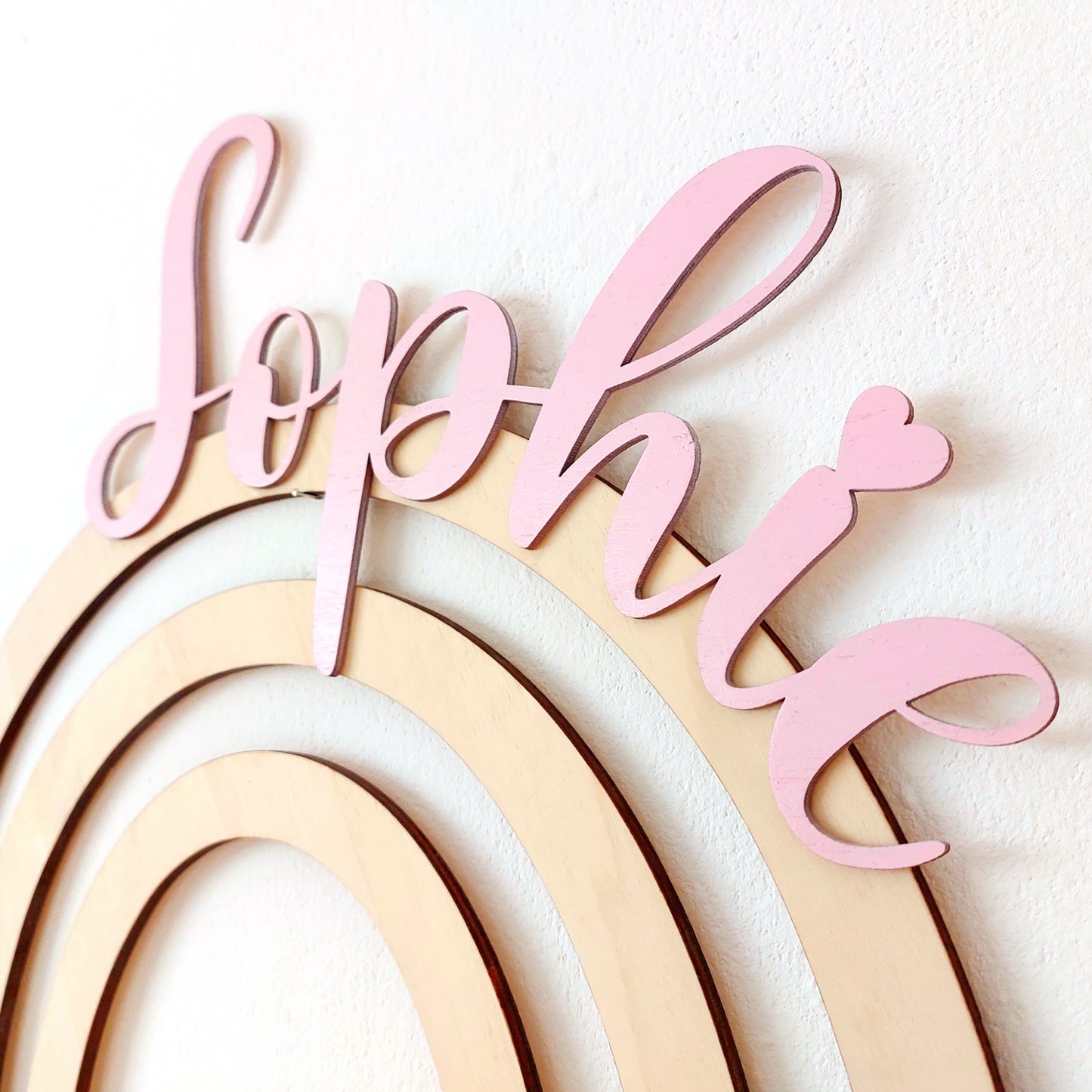 Namensschild Regenbogen