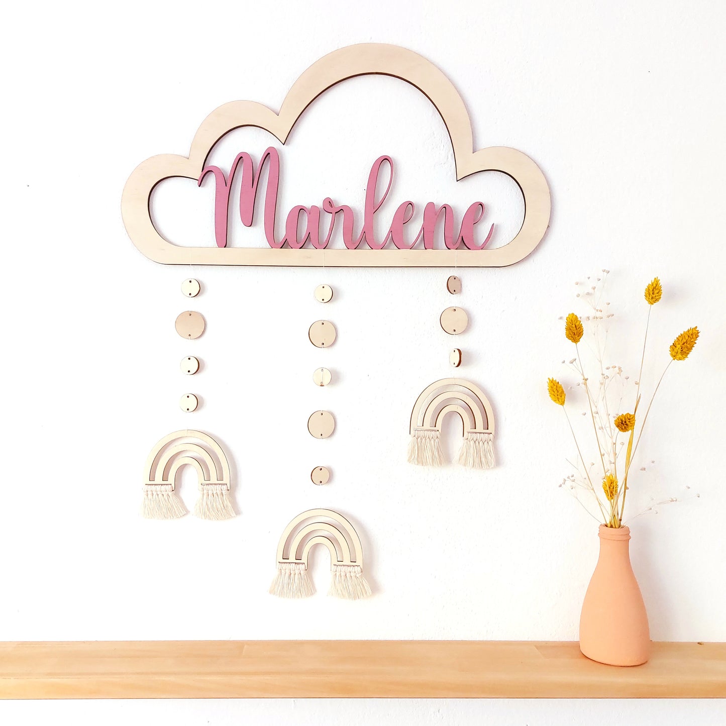 Namensschild Wolke