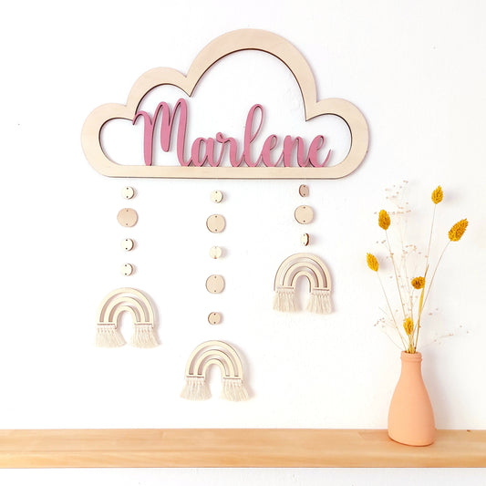 Namensschild Wolke