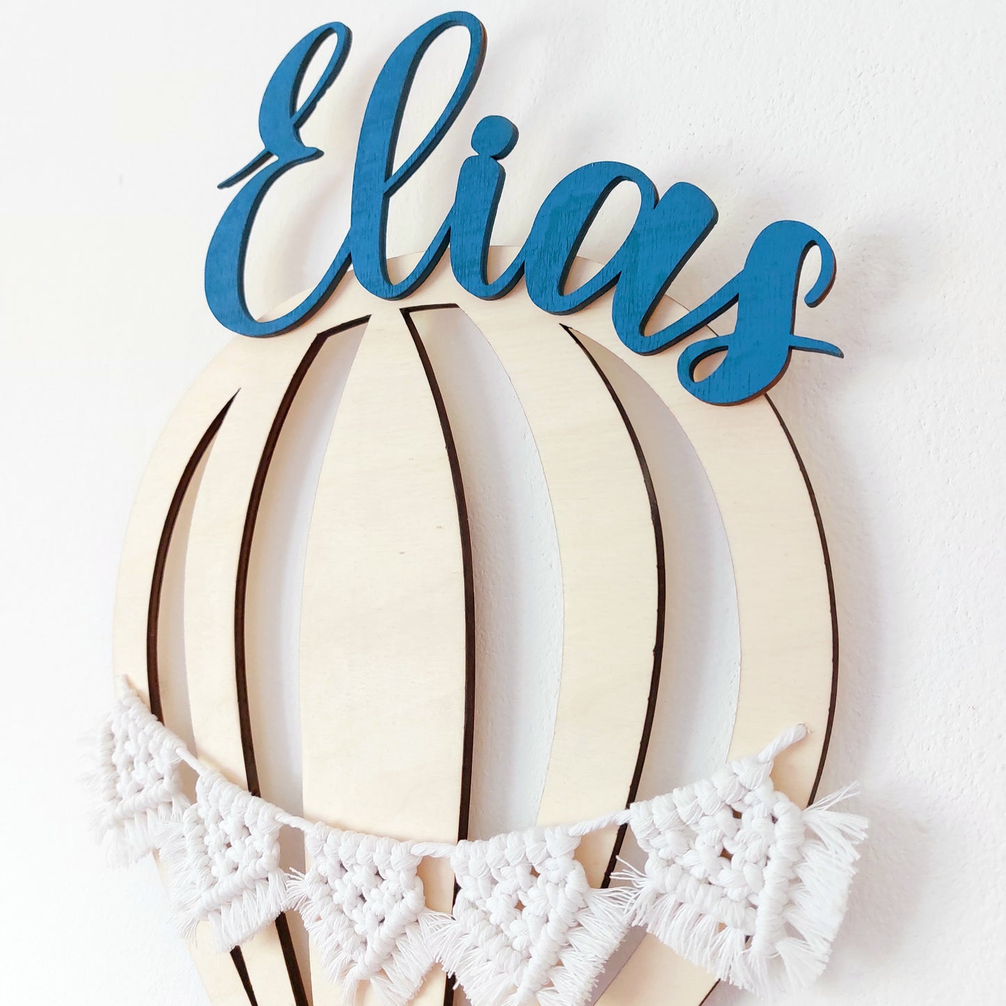 Namensschild Heißluftballon